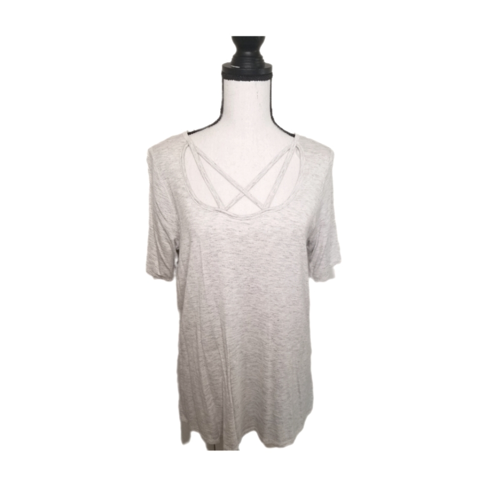 Gilli Off-White Short Sleeve Scoopneck Jersey Shirt - Picture 2 of 6